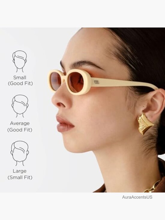 Retro Oval Sunglasses with UV Protection main image 6